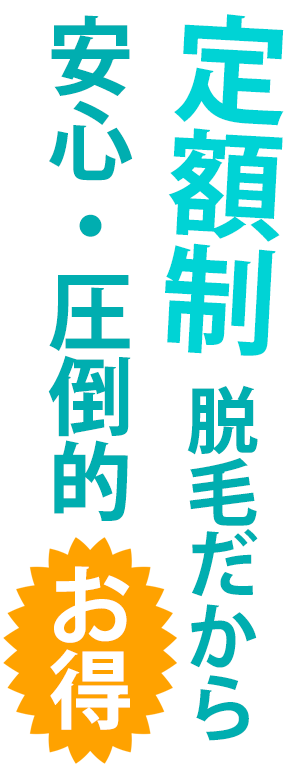 安心お得3 - メンズ脱毛NAX定額制LP（コンプライアンス用）